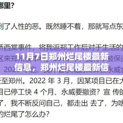 郑州烂尾楼最新动态，11月7日更新与观点阐述