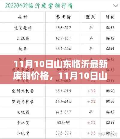 山东临沂废铜价格动态,最新行情分析与趋势预测(11月10日)