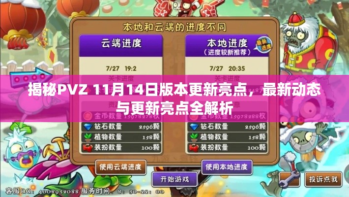 揭秘PVZ 11月14日版本更新亮点,最新动态与更新亮点全解析