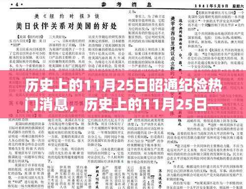 历史上的11月25日，昭通纪检领域的重大事件与进展回顾