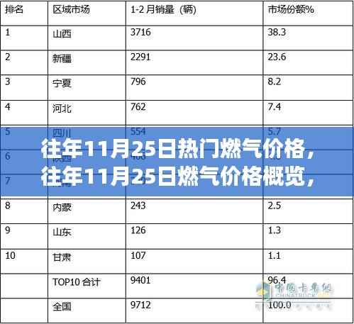 往年11月25日燃气价格概览,特性、体验、竞争分析与目标用户深度剖析