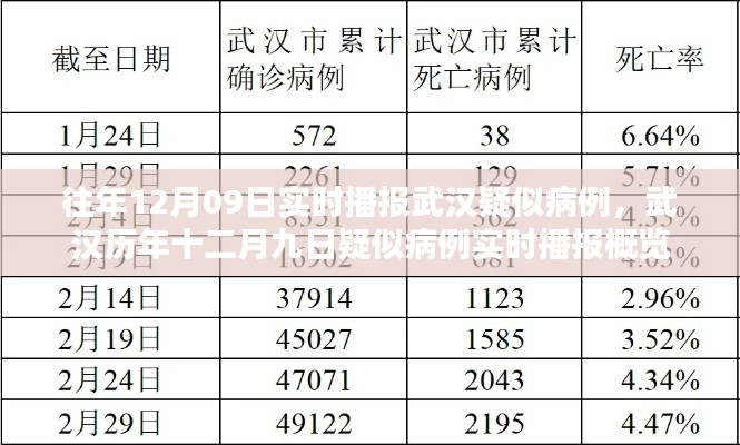 武汉历年十二月九日疑似病例实时播报概览与实时播报分析
