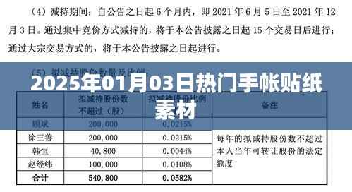 2025年手帐贴纸素材大赏，精选热门素材一网打尽！