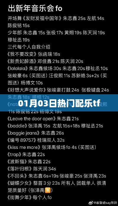 热门配乐tf，引领潮流旋律