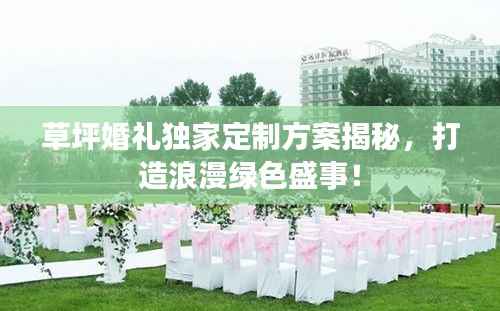 草坪婚礼独家定制方案揭秘,打造浪漫绿色盛事!