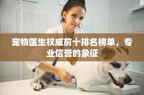 宠物医生权威前十排名榜单,专业信誉的象征