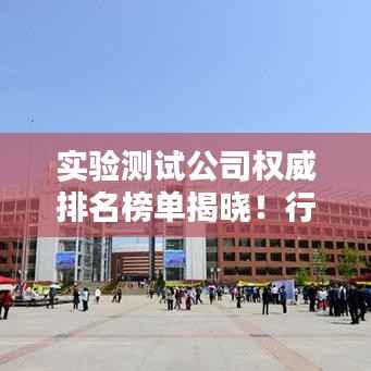 实验测试公司权威排名榜单揭晓!行业内的权威榜单,不容错过!