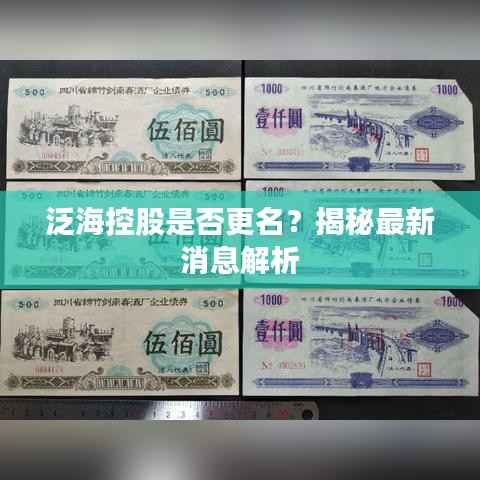 泛海控股是否更名？揭秘最新消息解析